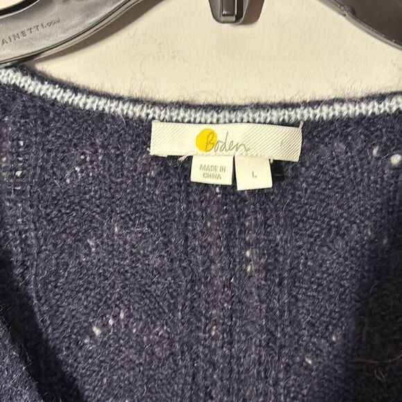 Boden navy blue wool blend sweater size large 20-50 - Picture 2 of 4